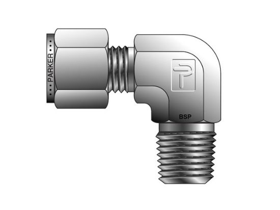 Picture of CPI Inch Tube BSPT Male Elbow - CBZ - 5-4K CBZ-SS