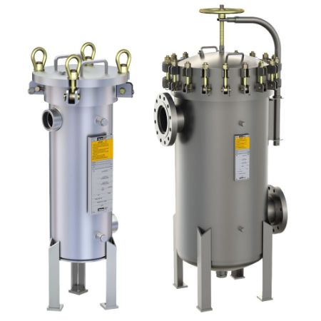Picture for category FULFLO SB BAG FILTER VESSELS | CARBON STEEL, 304 & 316 STAINLESS STEEL ASME CODE DESIGN FOR PROCESS LIQUID FILTRATION