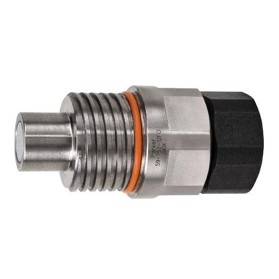 Picture of Non-Spill, Flat Face Hydraulic ACME Thread to Connect Quick Couplings - 59 Series - 59-1002-16FP