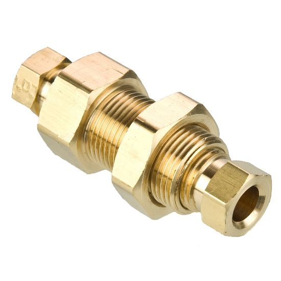 Picture of Brass flareless tube fitting, Hi-Duty - 62HDBH-2