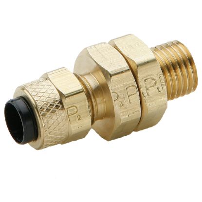 Picture of Brass Compression Fittings for Thermoplastic and Soft Metal Tubing - Poly-Tite. - 62PTBH-4