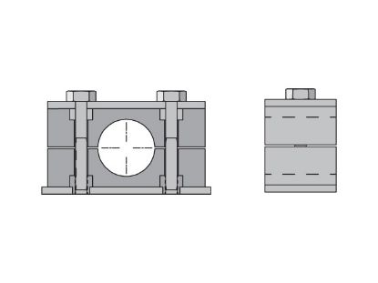 Picture of Inch Heavy Series Tube Clamp Halves - 6635-HPP