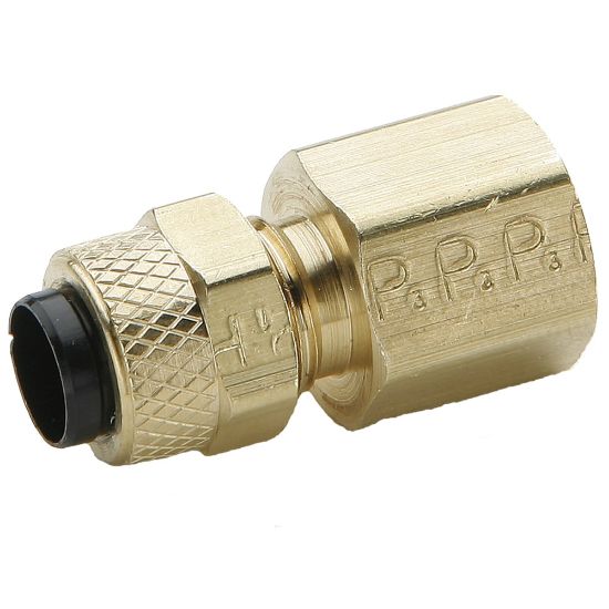 Picture of Brass Compression Fittings for Thermoplastic and Soft Metal Tubing - Poly-Tite. - 66P-4-4