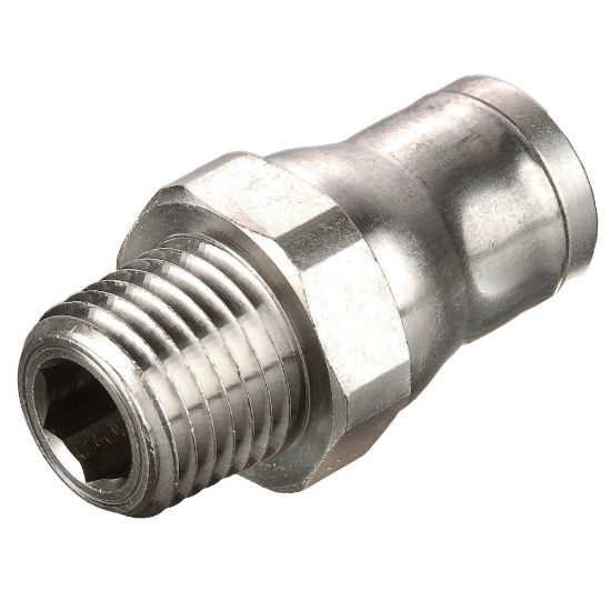 Picture of Electroless Nickel Plated Brass Push-to-Connect Fittings - Prestolok PLM - 68PLM-6-2
