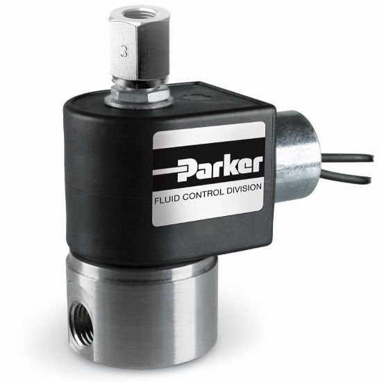 Picture of Parker 3-Way Normally Closed, 1/4" NPT General Purpose Solenoid Valves - 71315SN2EN00N0C111C2