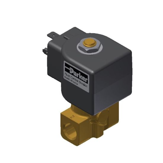 Picture of Parker 2-Way Normally Closed, 1/4" NPT General Purpose Solenoid Valves - 7321KBN2RN00N0D300C2