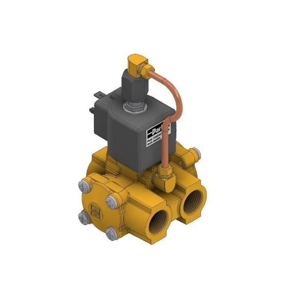 Picture of Parker 3-Way Normally Closed, 1/2" NPT General Purpose Solenoid Valves - 73312BN4UNJ0N0D200P3