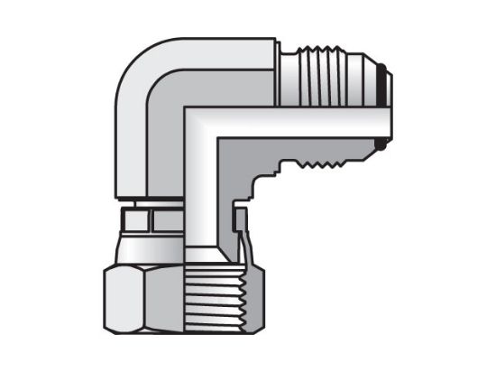 Picture of Triple-Lok 2 37° 90° Elbow C6XO - 8 C6XO-SS FKM
