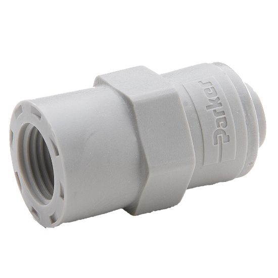 Picture of Push-to-Connect all plastic FDA compliant fitting, Parker TrueSeal - A6FA7-MG