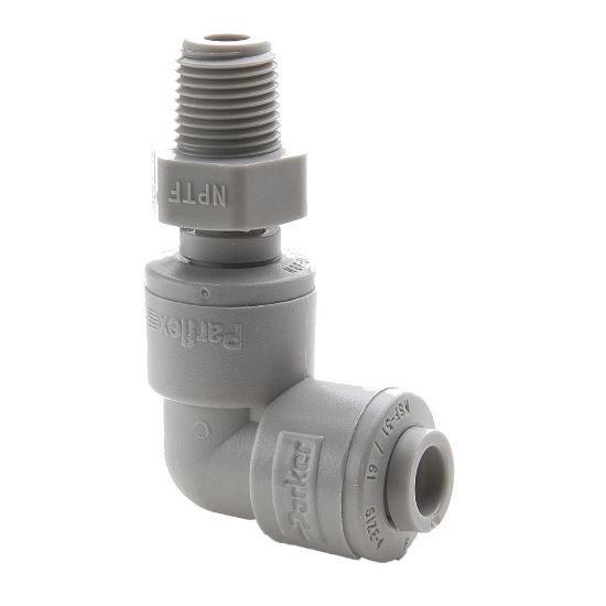 Picture of Push-to-Connect all plastic FDA compliant fitting, Parker TrueSeal - A4MES6-MG