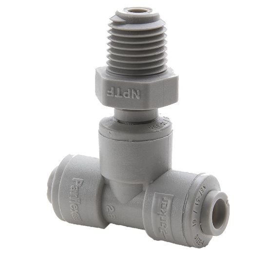Picture of Push-to-Connect all plastic FDA compliant fitting, Parker TrueSeal - A5MTS2-MG