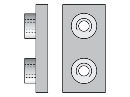 Picture of Metric Heavy Series APC Weld Plate - APC8X