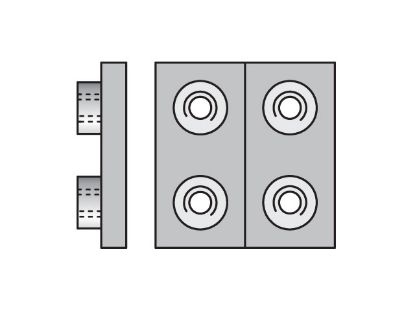 Picture of Metric Heavy Series APDC Double Weld Plate - APDC1X