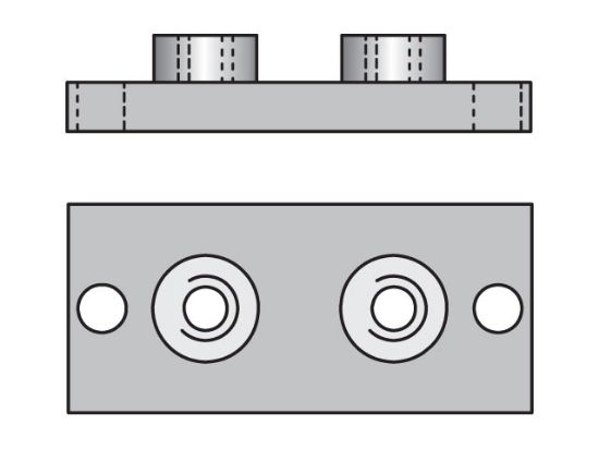 Picture of Metric Heavy Series APLC Weld / Screw Plate - APLC2X