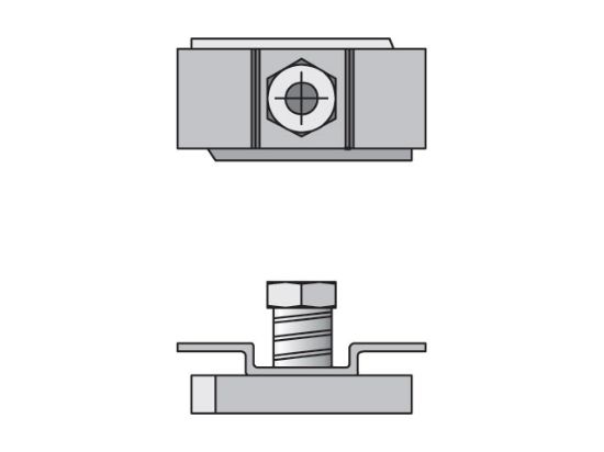 Picture of Inch Standard Series CRA Channel Rail Adapter - CRA 1-8