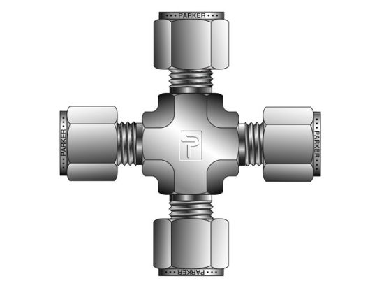 Picture of A-LOK Metric Tube Union Cross - ECRM - ECRM12-B