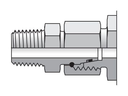 Picture of EO/EO-2 Straight Swivel, Swivel Connector - EGE-NPT - EGE06L1/8NPTCF
