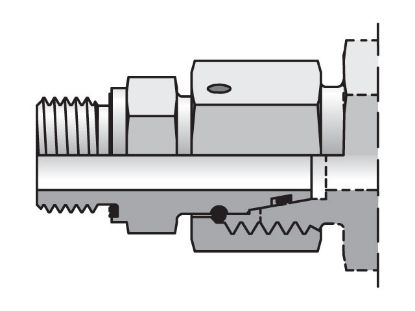 Picture of EO/EO-2 Straight Swivel, Swivel Connector - EGE-R-ED - EGE06LRED71