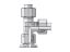 Picture of EO/EO-2 Tee, Swivel Nut Run - EL - EL08S71