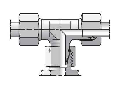 Picture of EO/EO-2 Tee, Swivel Nut Branch - ET - ET06LCF