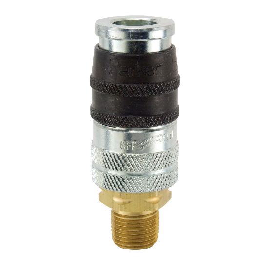 Picture of Industrial Interchange, Safety Quick Connect Air Couplers, ISO 4414 - E-z-mate Series - EZ-371-6MP