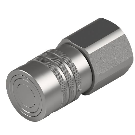 Picture of Flat Face, ISO 16028, Hydraulic Quick Couplings - FEM Series - FEM-371-10FO