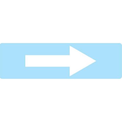 Picture of Transair Pipe Stickers - FL-ARROW-WHT-L