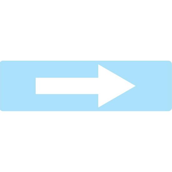 Picture of Transair Pipe Stickers - FL-ARROW-WHT-L