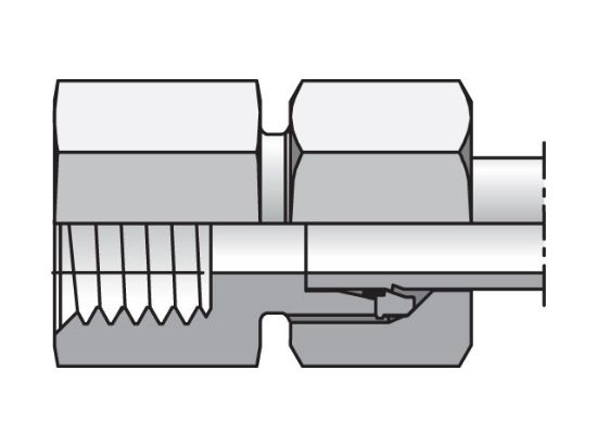 Picture of EO/EO-2 Straight, Female Connector - GAI-M - GAI08LMCF