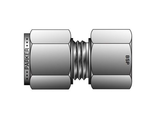 Picture of CPI Metric Tube BSPT Female Connector - GBZ - GBZ 12-1/2K-SS