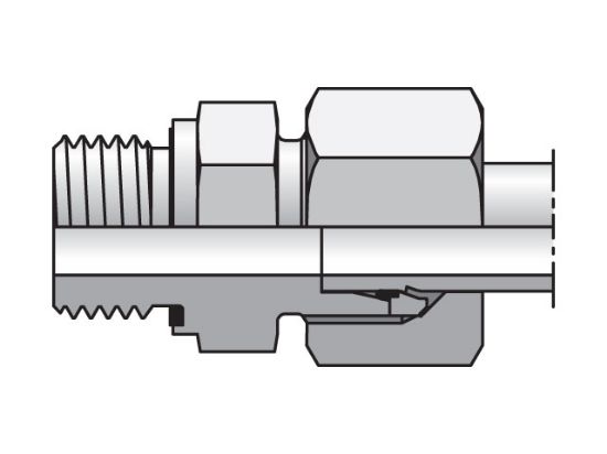 Picture of EO/EO-2 Straight, Male Connector - GE-R-ED - GE06ZLR1/4ED71