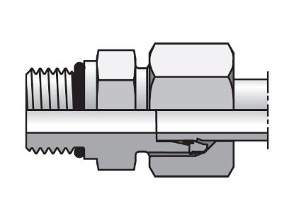 Picture of EO/EO-2 Straight, Male Connector - GE-UNF/UN - GE08L7/16UNF71