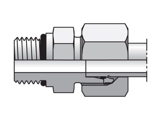 Picture of EO/EO-2 Straight, ISO 6149 Connector - GEO - GEO06LLMCF