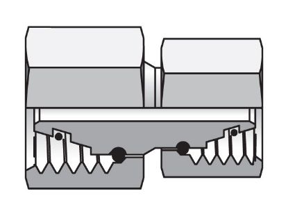 Picture of EO/EO-2 Straight Swivel, Reducer Swivel Union - GZR - GZR06L/06SCF