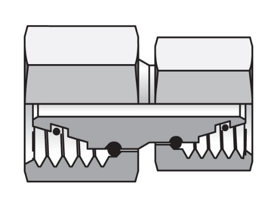 Picture of EO/EO-2 Straight Swivel, Reducer Swivel Union - GZR - GZR10L/10SCF
