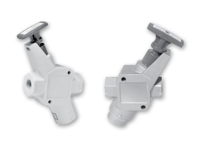 Picture of LV Series Inline Valve Valve - Push/Pull Handle - 3-way 2-position - LV3N6B