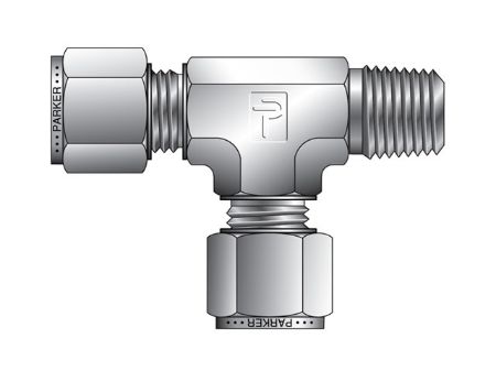 Picture for category A-LOK Metric Tube NPT Male Tee - MRT