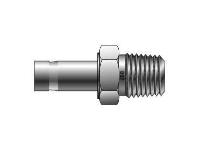 Picture of A-LOK Metric Tube BSPT Male Adapter - M MA K - M25MA1K-316