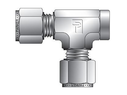 Picture of CPI Metric Tube NPT Female Tee - MBZ - MBZ 10-1/4-10-B