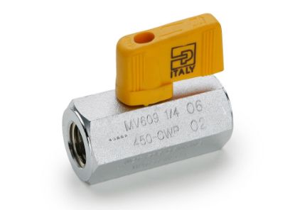 Picture of Industrial Ball Valves - Chrome Plated Brass Ball Valves - MV609-6-4