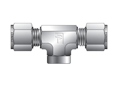 Picture of CPI Metric Tube NPT Female Tee - OBZ - OBZ 10-10-1/4-B