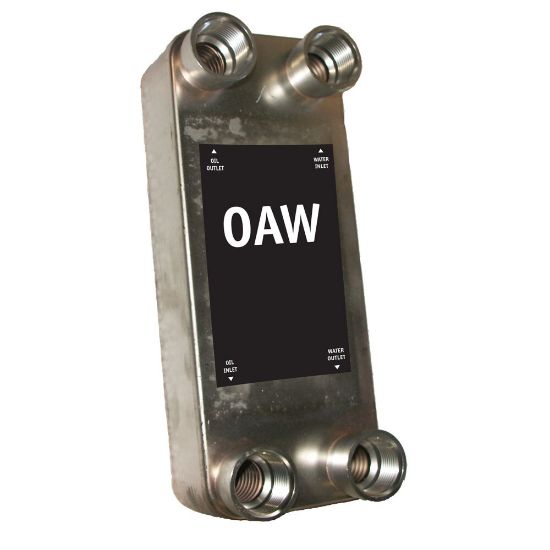 Picture of Water Oil Cooler - Brazed Plate OAW Series - (Americas) - OAW 34-20
