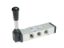 Picture of Viking Xtreme Series Manual/Mechanical Valve - 4-way 2-position Inline Perpendicular Lever - P2LBX592VS