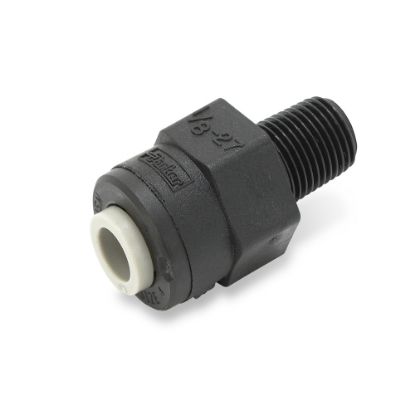 Picture of Push-to-Connect all plastic FDA compliant fitting, Parker TrueSeal - PPB6MC4-MG