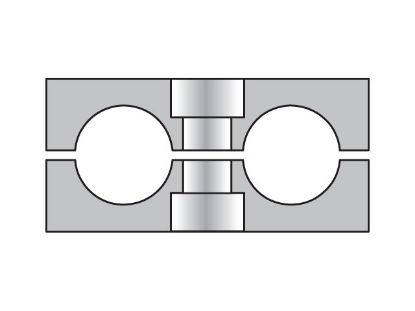 Picture of Metric Standard Twin Series RBN Clamp Halves - RBN106.4X