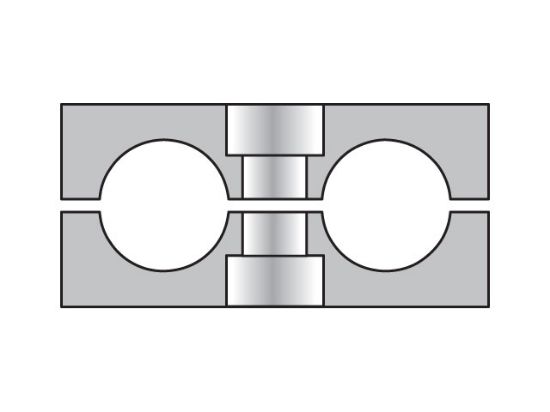 Picture of Metric Standard Twin Series RBP Clamp Halves - RBP542X