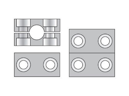 Picture of Metric Heavy Series RCPG Clamp Halves - RCPG108X