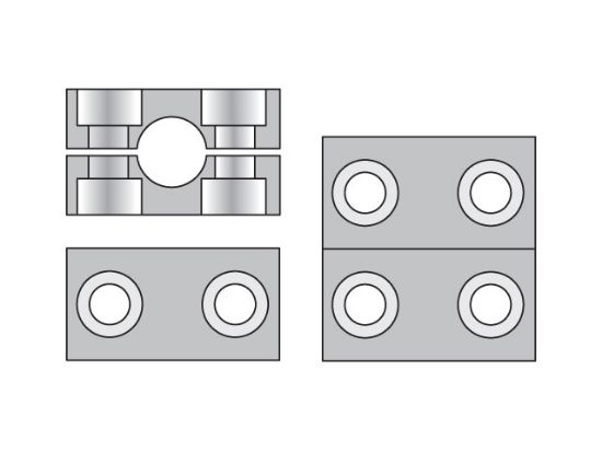 Picture of Metric Heavy Series RCPG Clamp Halves - RCPG110X