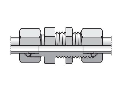 Picture of EO/EO-2 Straight, Bulkhead Union - SV - SV06L71