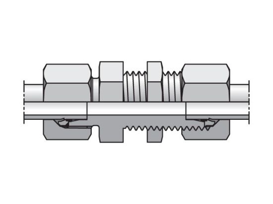 Picture of EO/EO-2 Straight, Bulkhead Union - SV - SV06LCF